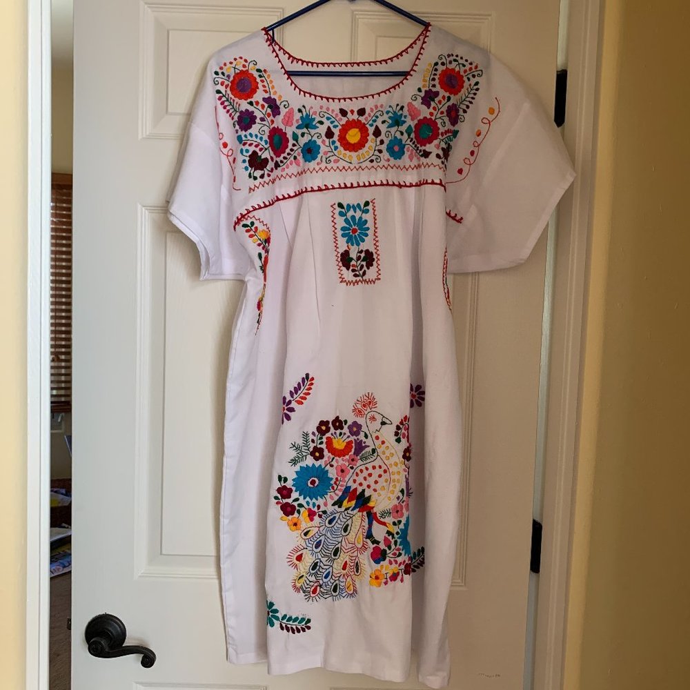 Emrboidered Mexican dress